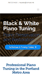 Mobile Screenshot of blackandwhitepianotuning.com